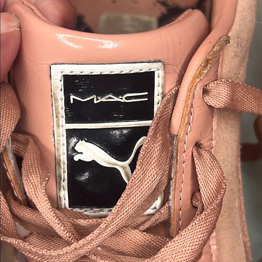 💄 Puma Limited Edition MAC collaboration Women's Pink Sneakers Size 9 - Picture 13 of 15